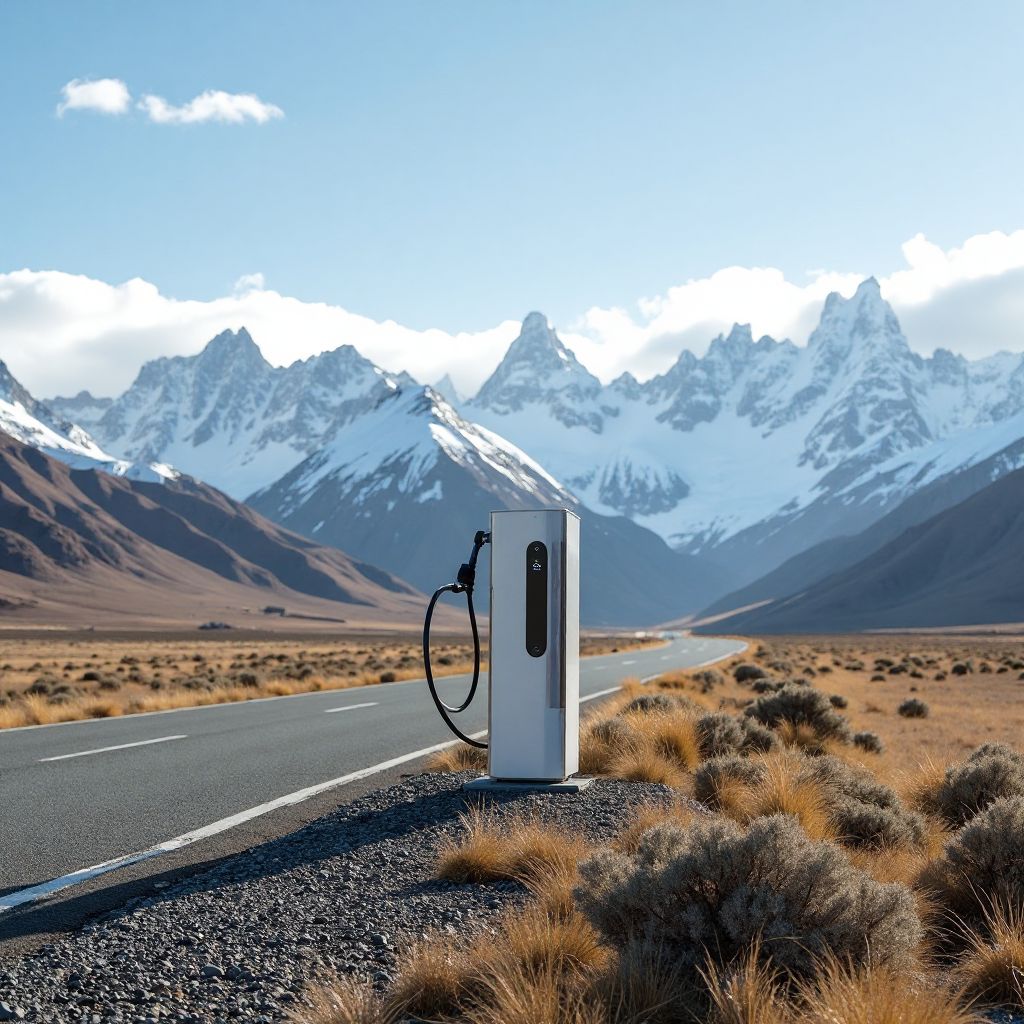 Instalación en ruta patagónica